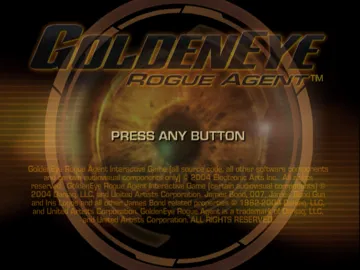 GoldenEye - Rogue Agent (Disc 1) screen shot title